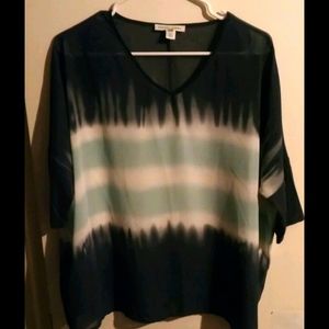 Tribal Jeans sz Small Semi Sheer Tie Dye Top